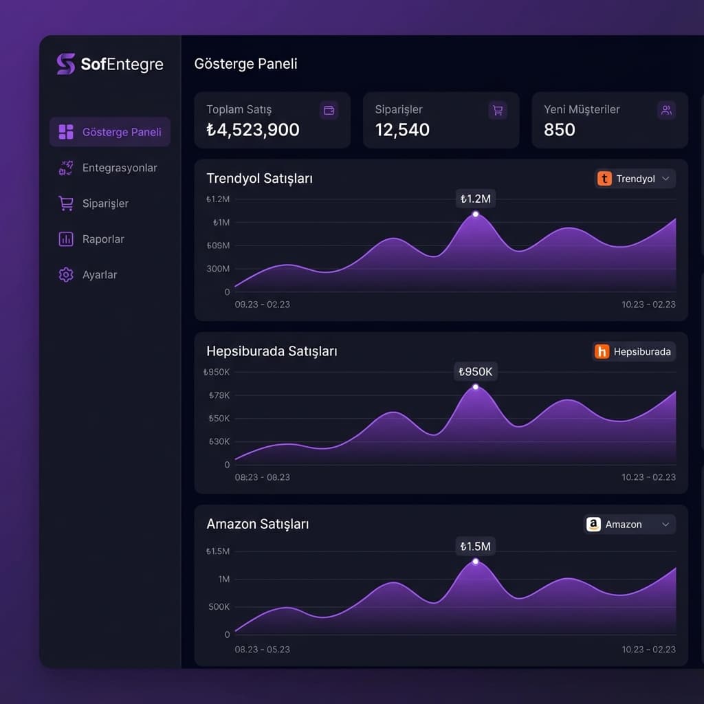 SofEntegre Dashboard Önizleme